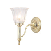 Lucas McKearn Carroll 1Lt Bath/Vanity, Polished Bronze/Clear - BB-CARROLL1-PB