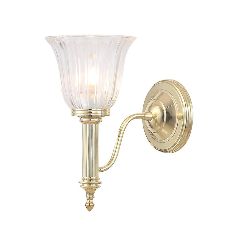 Lucas McKearn Carroll 1Lt Bath/Vanity, Polished Bronze/Clear - BB-CARROLL1-PB