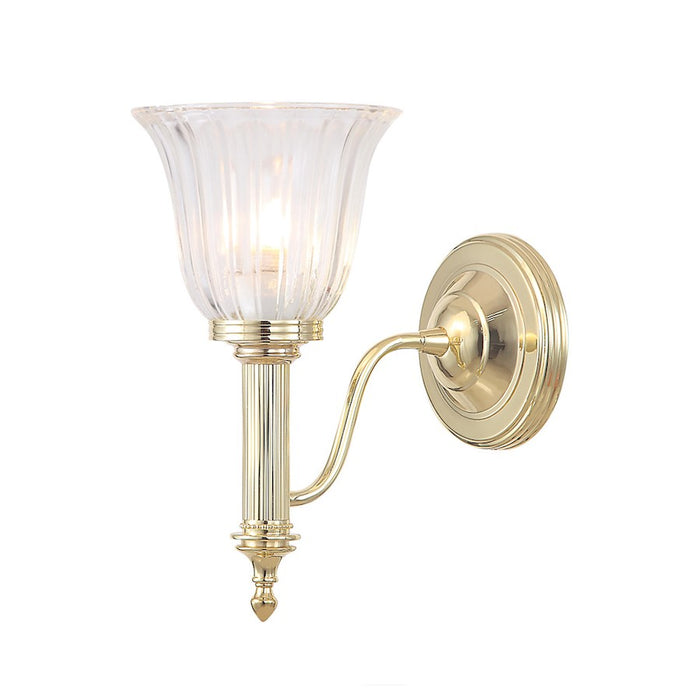 Lucas McKearn Carroll 1Lt Bath/Vanity, Polished Bronze/Clear - BB-CARROLL1-PB