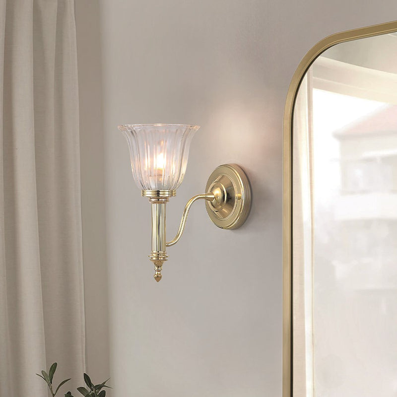 Lucas McKearn Carroll 1Lt Bath/Vanity, Polished Bronze/Clear