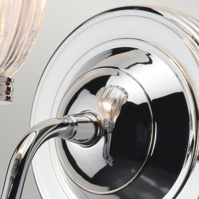 Lucas McKearn Carroll 1Lt Bath/Vanity, Polished Nickel/Clear
