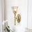 Lucas McKearn Dryden 1Lt 13" Bath/Vanity, Polished Brass/Clear