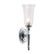 Lucas McKearn Dryden 1Lt 16" Bath/Vanity, Polished Chrome/Clear - BB-DRYDEN2-PC