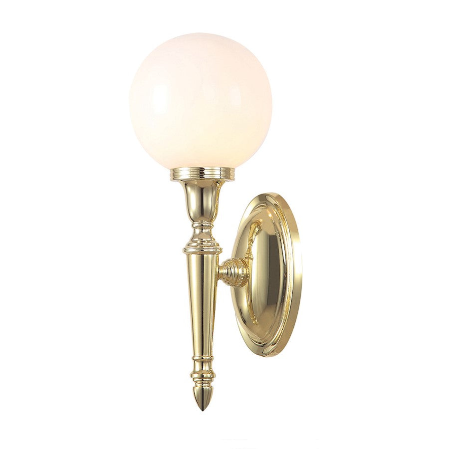 Lucas McKearn Dryden 1 Light Bath/Vanity, Polished Brass/Etched - BB-DRYDEN4-PB