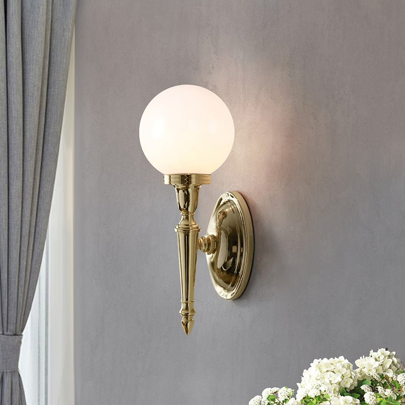 Lucas McKearn Dryden 1 Light Bath/Vanity, Polished Brass/Etched