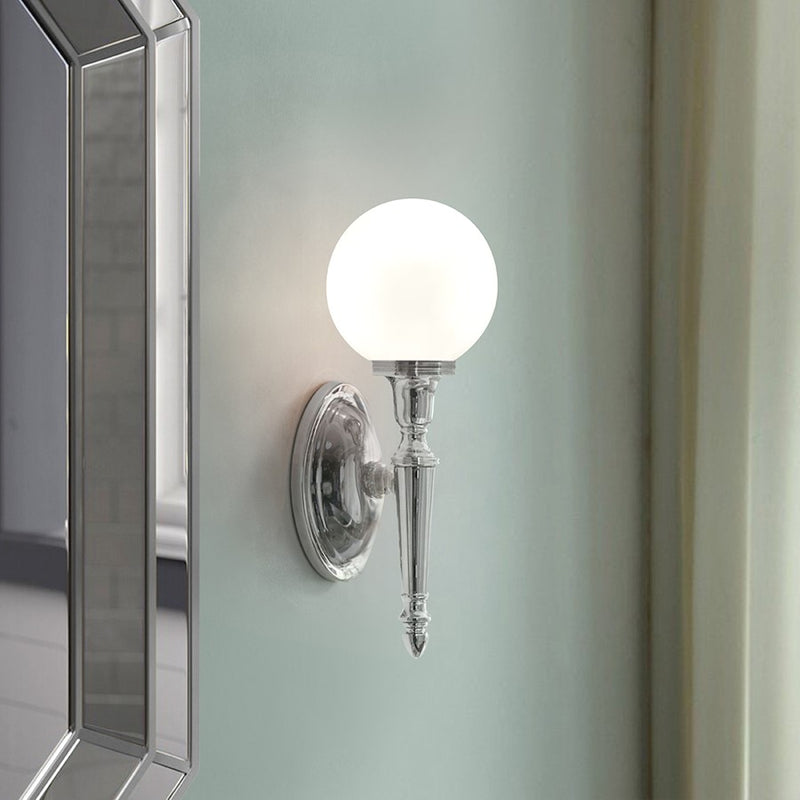 Lucas McKearn Dryden 1 Light Bath/Vanity, Polished Chrome/Etched