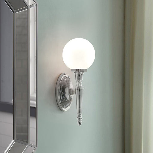 Lucas McKearn Dryden 1 Light Bath/Vanity, Polished Chrome/Etched