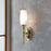 Lucas McKearn Dryden 1 Light Bath/Vanity, Polished Brass/Opal