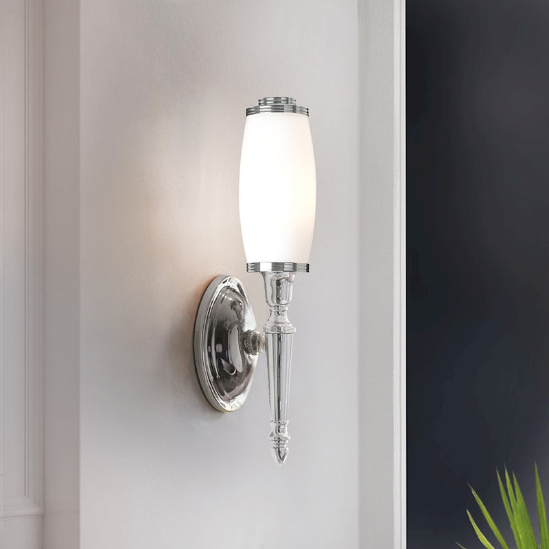 Lucas McKearn Dryden 1 Light Bath/Vanity, Polished Chrome/Opal