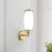 Lucas McKearn Eliot 1 Light Bath/Vanity, Polished Brass/Opal