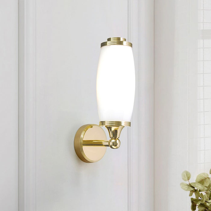 Lucas McKearn Eliot 1 Light Bath/Vanity, Polished Brass/Opal