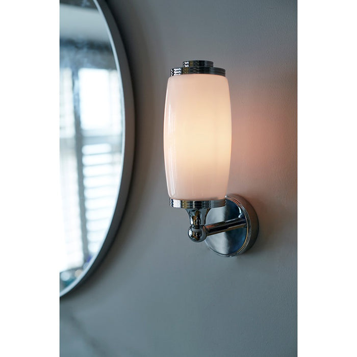 Lucas McKearn Eliot 1 Light Bath/Vanity, Polished Chrome/Opal