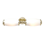 Lucas McKearn Eliot 2 Light Bath/Vanity, Polished Brass/Opal - BB-ELIOT2-PB