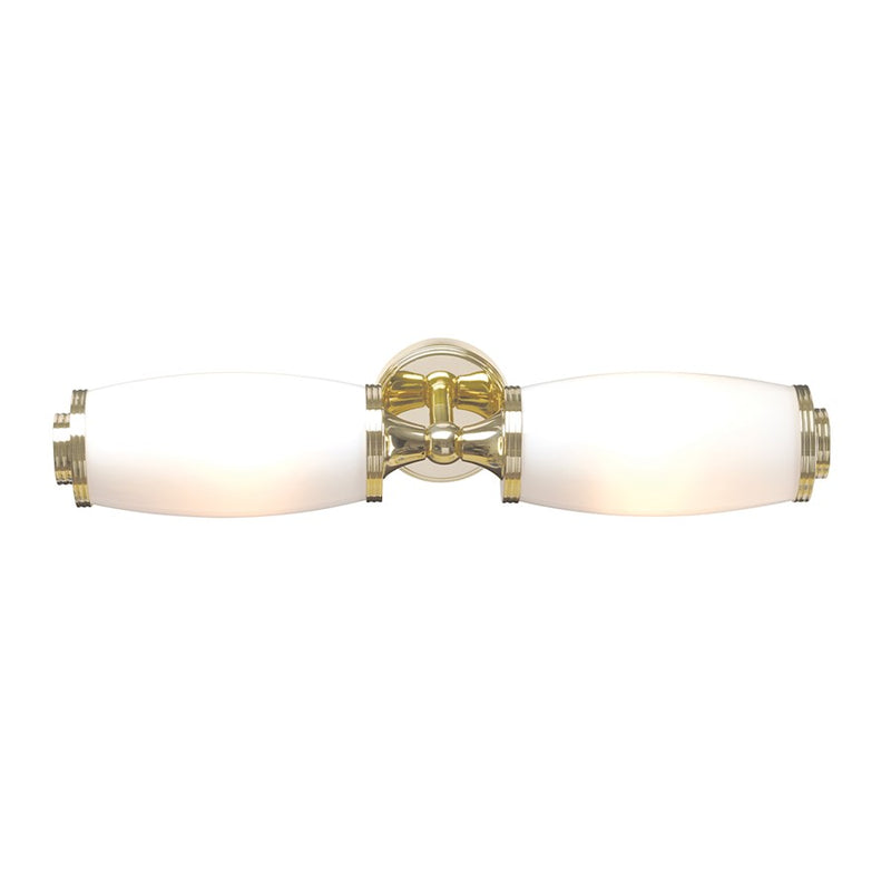 Lucas McKearn Eliot 2 Light Bath/Vanity, Polished Brass/Opal - BB-ELIOT2-PB
