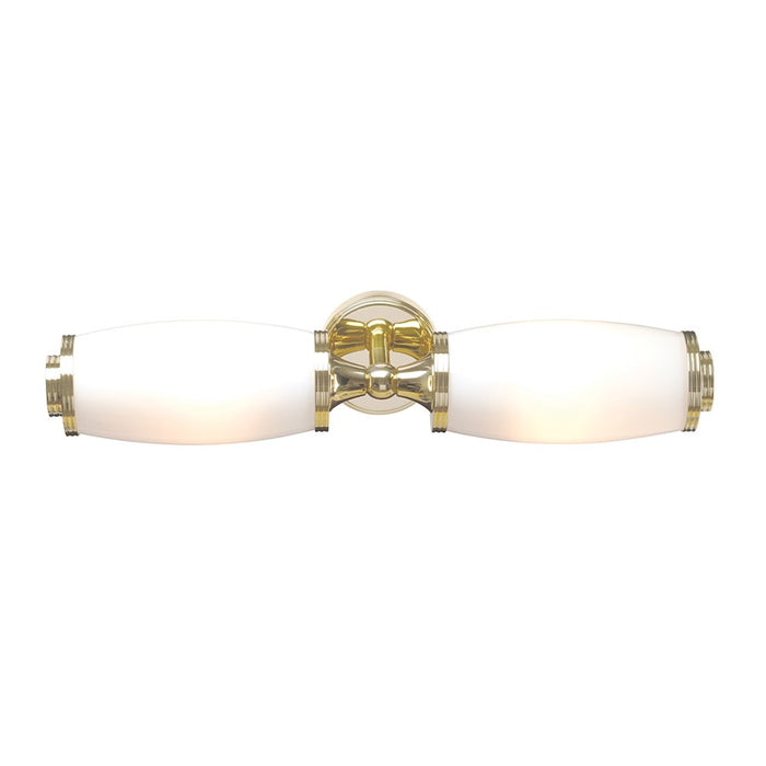 Lucas McKearn Eliot 2 Light Bath/Vanity, Polished Brass/Opal - BB-ELIOT2-PB