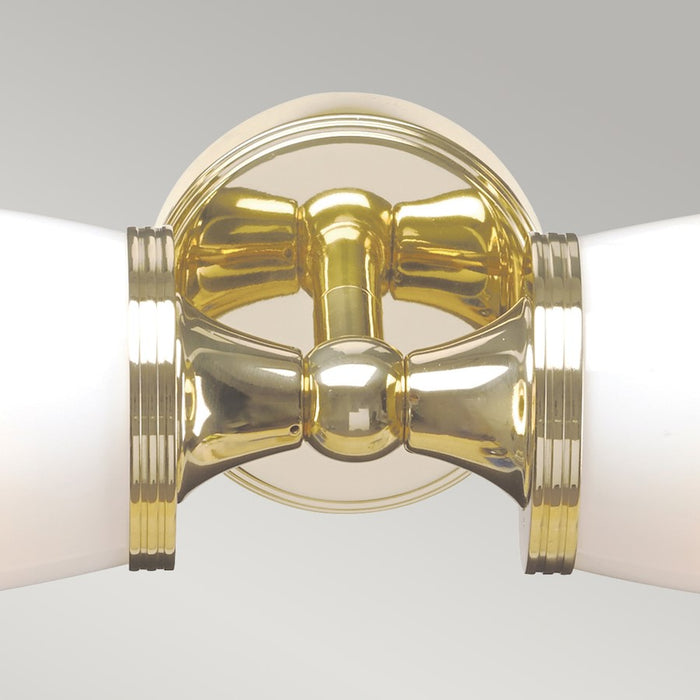 Lucas McKearn Eliot 2 Light Bath/Vanity, Polished Brass/Opal