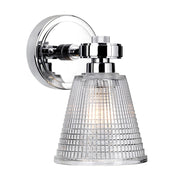 Lucas McKearn Gunnislake 1Lt Bath/Vanity, Polished Chrome/Clear - BB-GUNNIS1-PC