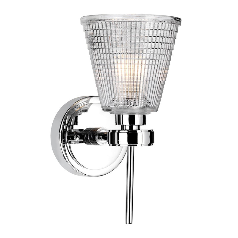 Lucas McKearn Gunnislake 1Lt Bath/Vanity, Polished Chrome/Clear