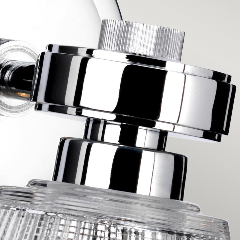 Lucas McKearn Gunnislake 1Lt Bath/Vanity, Polished Chrome/Clear