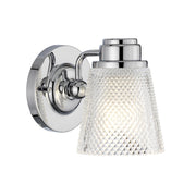 Lucas McKearn Hudson 1 Light Bath/Vanity, Polished Chrome/Clear - BB-HUDSON1-PC