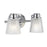 Lucas McKearn Hudson 2 Light Bath/Vanity, Polished Chrome/Clear - BB-HUDSON2-PC
