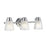 Lucas McKearn Hudson 3 Light Bath/Vanity, Polished Chrome/Clear - BB-HUDSON3-PC