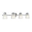 Lucas McKearn Hudson 4 Light Bath/Vanity, Polished Chrome/Clear - BB-HUDSON4-PC