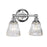 Lucas McKearn Keynes 2 Light Bath/Vanity, Polished Chrome/Clear - BB-KEYNES2-PC
