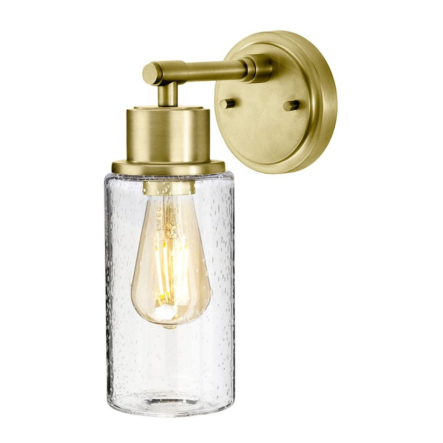 Lucas McKearn Morvah 1 Light Bath/Vanity, Brushed Brass/Clear - BB-MORVAH-BB