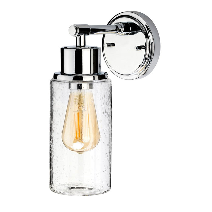 Lucas McKearn Morvah 1 Light Bath/Vanity, Polished Chrome/Clear
