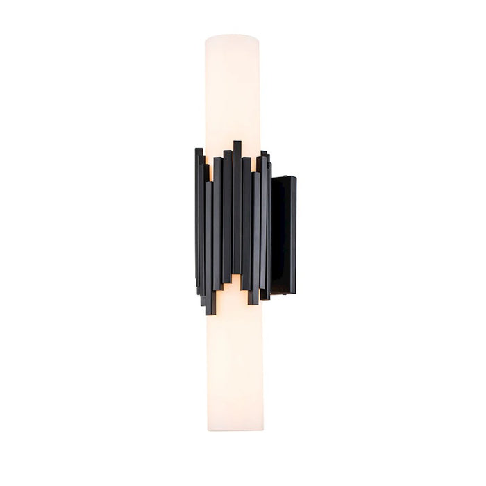 Lucas McKearn Marvel 2 Light Bath/Vanity, Matte Black/Opal Etched - BB0517MB-2