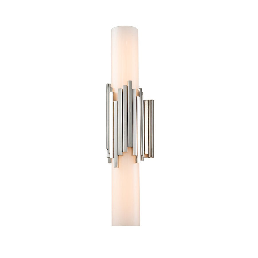 Lucas McKearn Marvel 1Lt Bath/Vanity, Polished Nickel/Opal Etched - BB0517PN-2