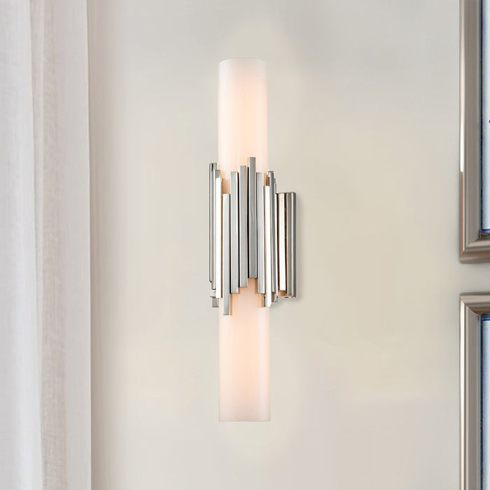 Lucas McKearn Marvel 1Lt Bath/Vanity, Polished Nickel/Opal Etched