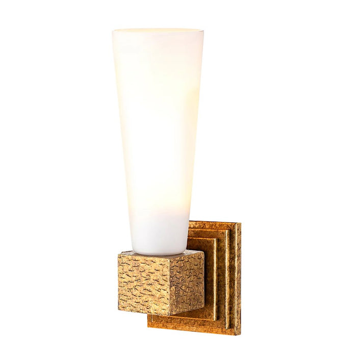Lucas McKearn Kristy 1 Light Bath/Vanity, Distressed Gold/Opal