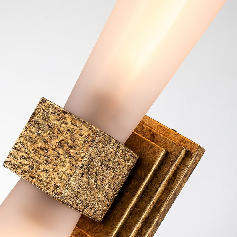 Lucas McKearn Kristy 2 Light Bath/Vanity, Gold Leaf/Clear Etched