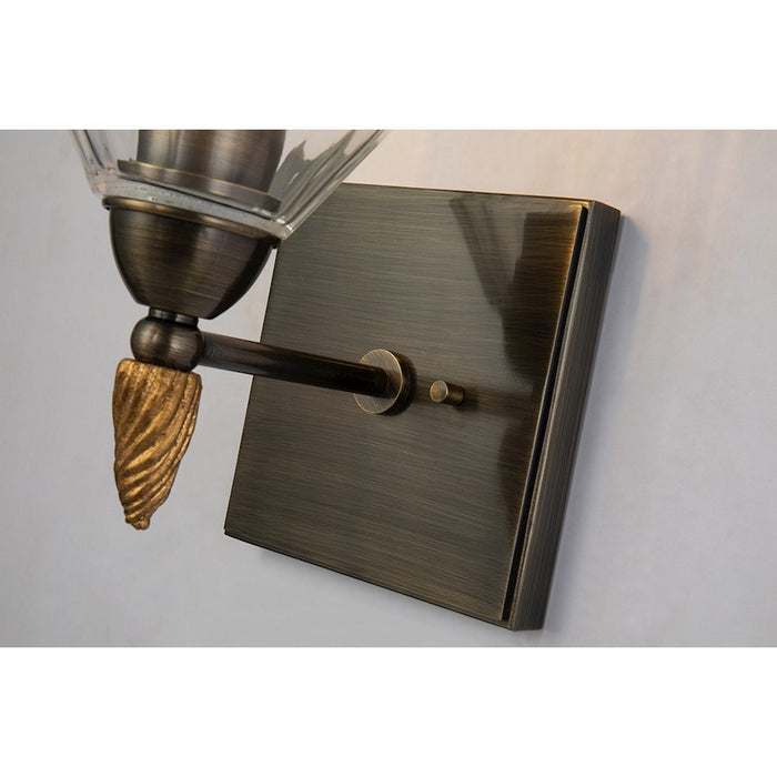Lucas McKearn Felice 1 Light Bath/Vanity, Dark Bronze/Gold F1