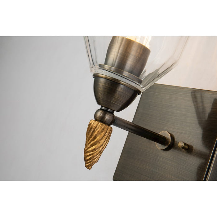 Lucas McKearn Felice 1 Light Bath/Vanity, Dark Bronze/Gold F1