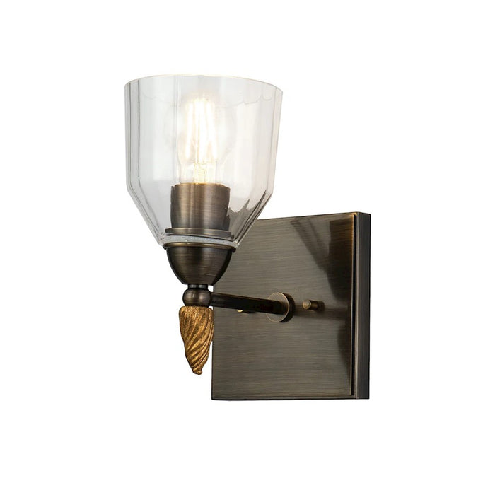 Lucas McKearn Felice 1 Light Bath/Vanity, Dark Bronze/Gold F2 - BB1000DB-1-F2G