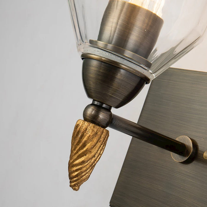 Lucas McKearn Felice 1 Light Bath/Vanity, Dark Bronze/Gold F2