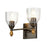 Lucas McKearn Felice 2 Light Bath/Vanity, Dark Bronze/Gold F1 - BB1000DB-2-F1G