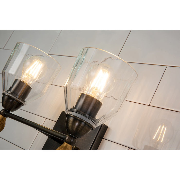 Lucas McKearn Felice 2 Light Bath/Vanity, Dark Bronze/Gold F1