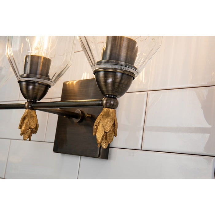 Lucas McKearn Felice 3 Light Bath/Vanity, Dark Bronze/Gold F1