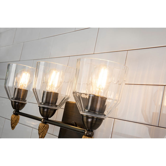 Lucas McKearn Felice 3 Light Bath/Vanity, Dark Bronze/Gold F2