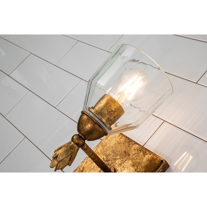 Lucas McKearn Felice 1 Light Bath/Vanity, Gold F1