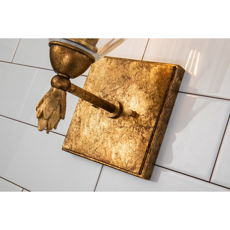 Lucas McKearn Felice 1 Light Bath/Vanity, Gold F1