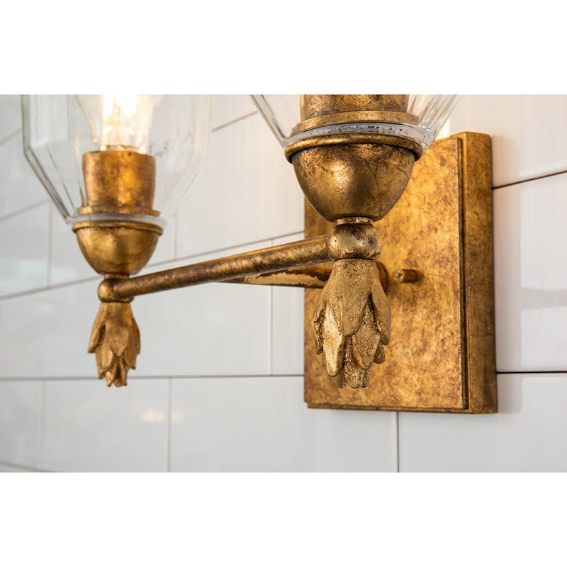 Lucas McKearn Felice 2 Light Bath/Vanity, Gold F1