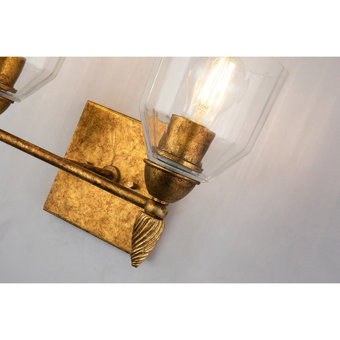 Lucas McKearn Felice 2 Light Bath/Vanity, Gold F2