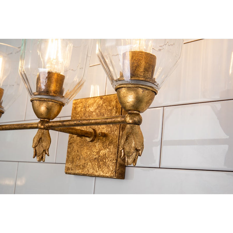 Lucas McKearn Felice 3 Light Bath/Vanity, Gold F1
