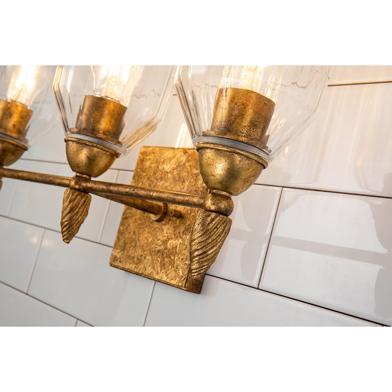 Lucas McKearn Felice 3 Light Bath/Vanity, Gold F2