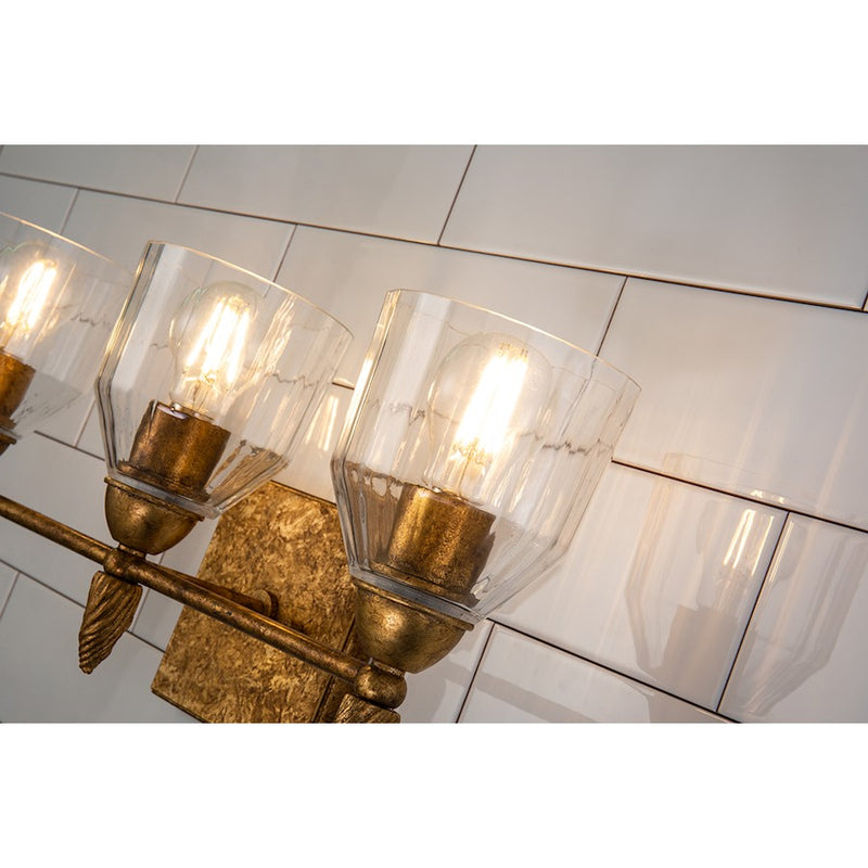 Lucas McKearn Felice 3 Light Bath/Vanity, Gold F2
